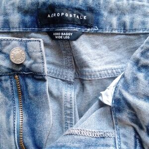 Aeropostale Womens Blue Baggy Jeans